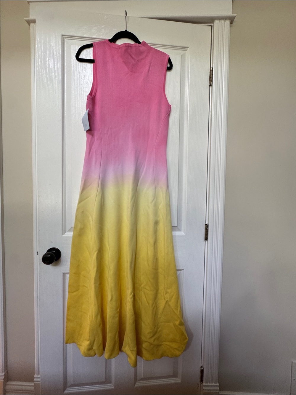 Acler Pink to Yellow Ombre Sleeveless Maxi Dress